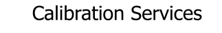 Calibration Services